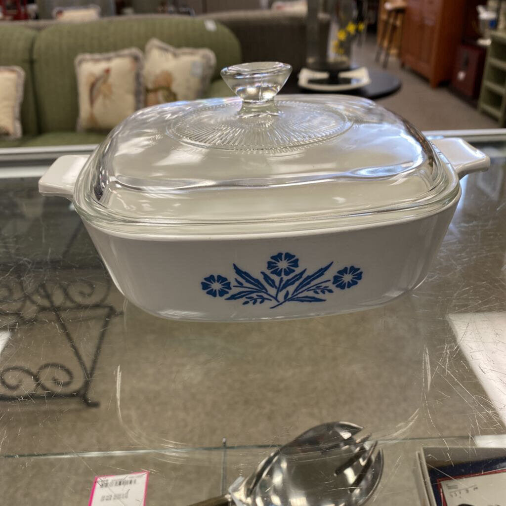 Corningware Cornflower Covered Casserole