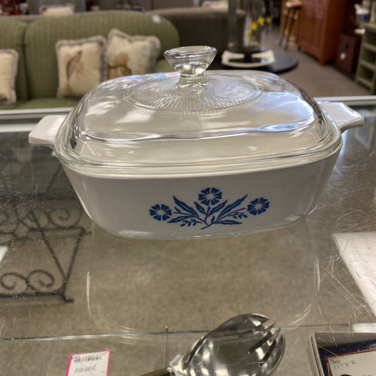 Corningware Cornflower Covered Casserole
