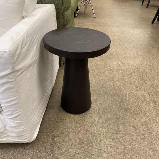 Crate & Barrel Round Concrete Pedestal Table