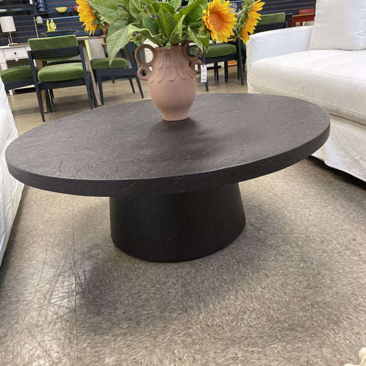 Crate & Barrel Round Concrete Coffee Table