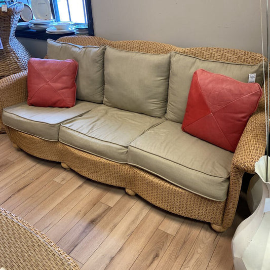 Lloyd Loom Sofa w/Cushions