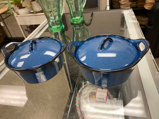 2x Blue Harbor Small Covered Casserole