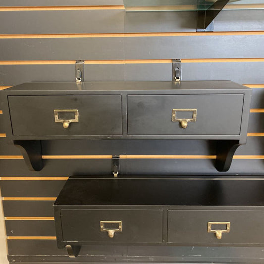 Ballard Design (2) file drawer Wall Shelf