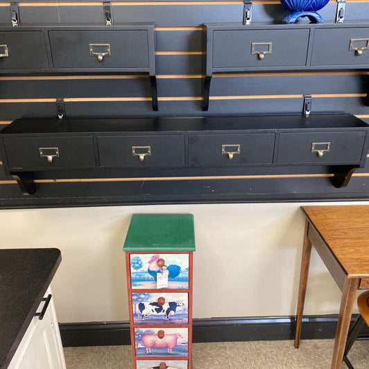 Ballard Design (4) file drawer Wall Shelf