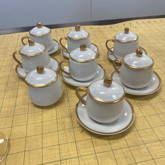 Palais White Fitz&Floyd Pots de Creme