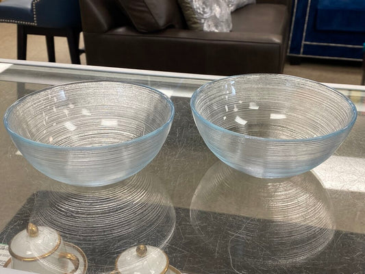 2x Spun Glass Cereal Bowls