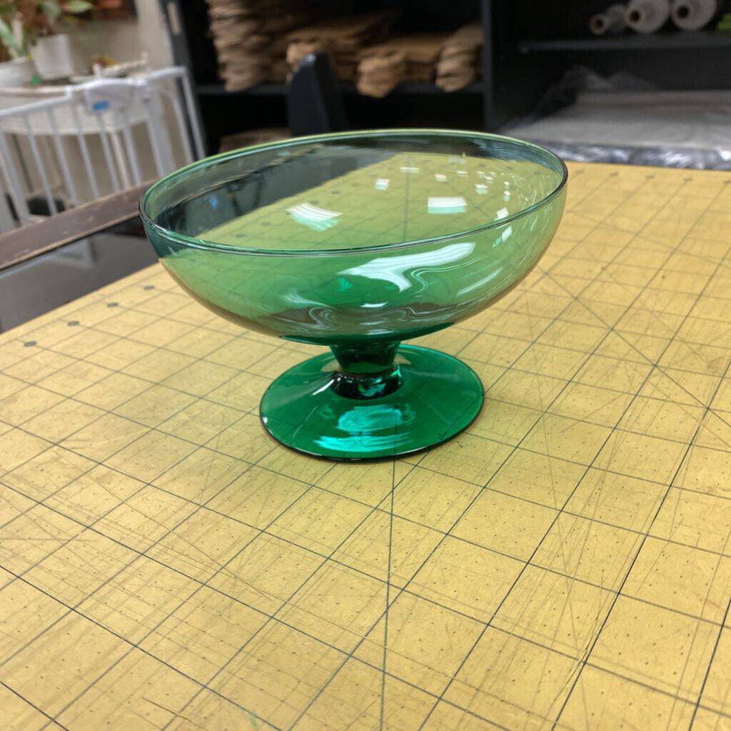 Blown Glass Pedestal Bowl