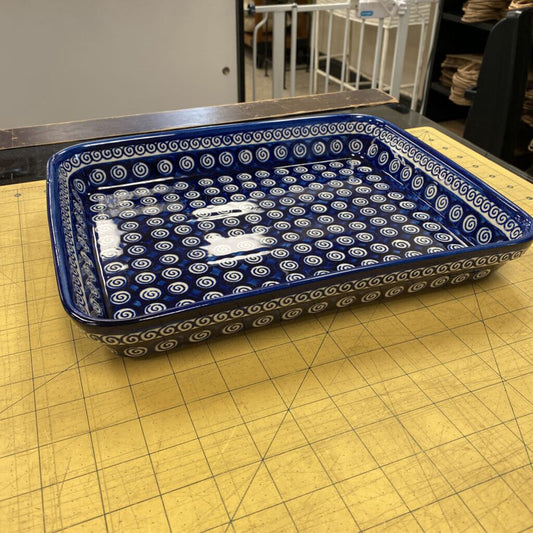 Polish Pottery Rectangular Baking Dish