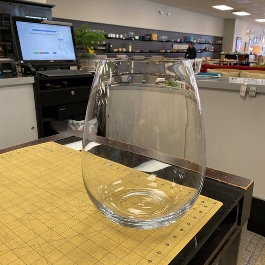 Crate & Barrel Blown Glass Vase