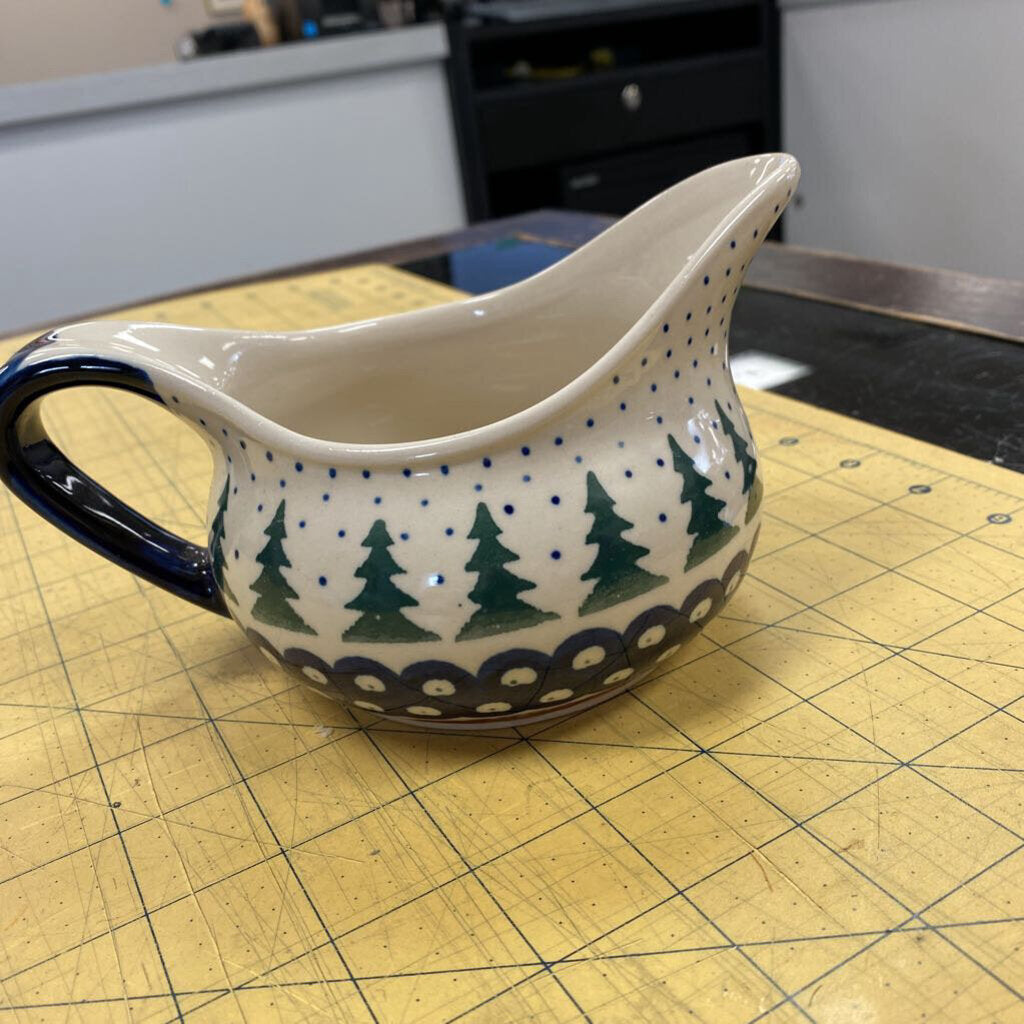 Polish Pottery Sauce Server