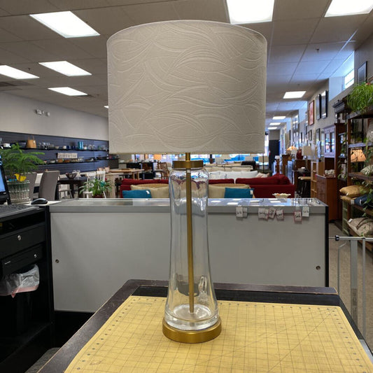 Pottery Barn Berkeley Glass USB Lamp