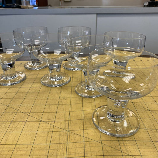 7x Stolzle Dublinn Champagne Glasses