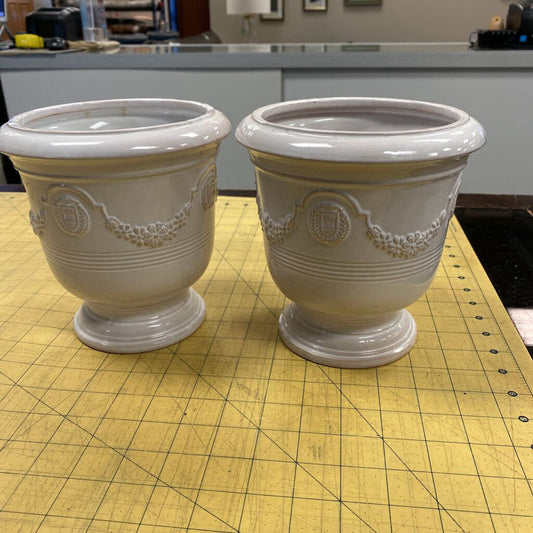 2x Italian Pottery Pots