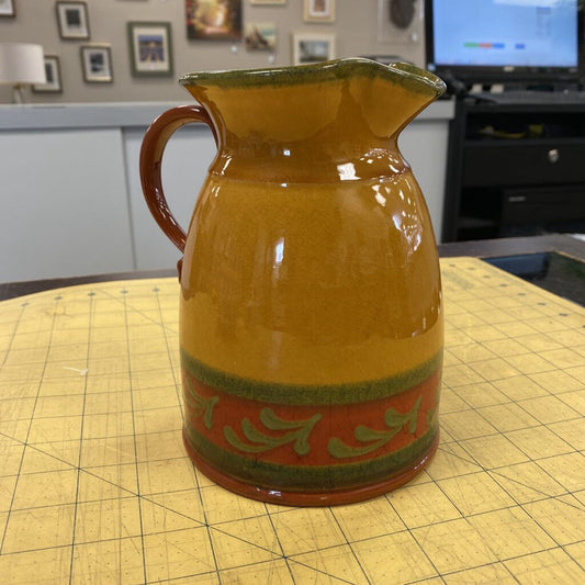 Glazed Pottery Pitcher