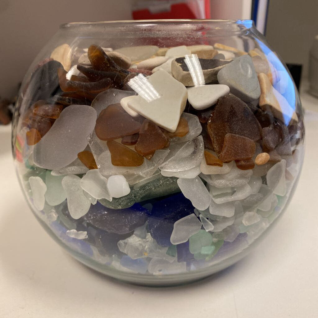 Sea Glass in Bowl from the Beaches of Maine