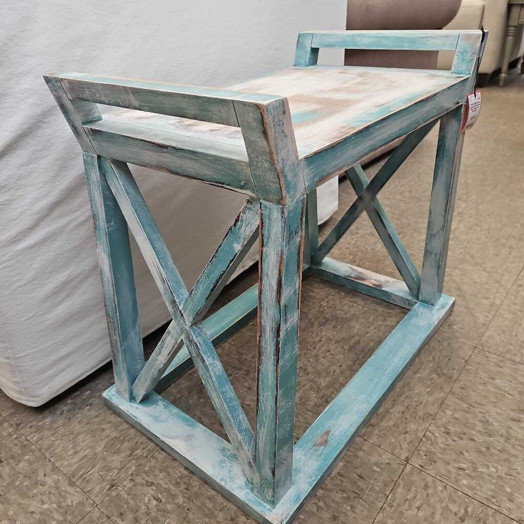 Coastal Solid Wood Side Table