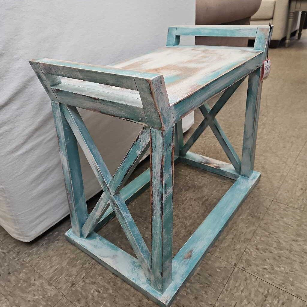 Coastal Solid Wood Side Table