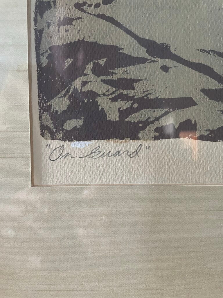 John Legere Silk Screen "On Guard"