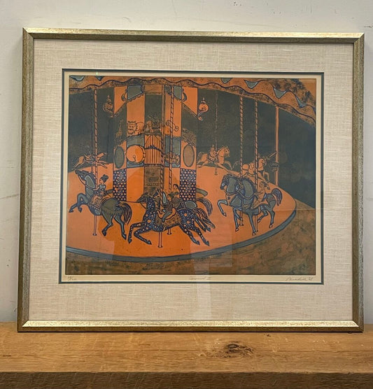 John Legere Lithograph "Carousel II"
