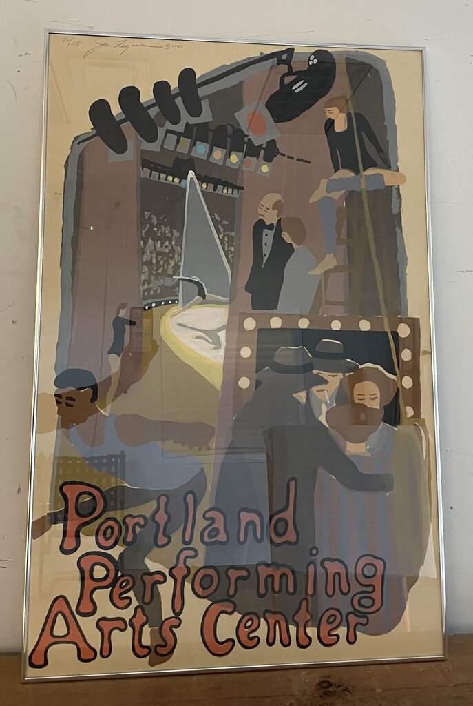 John Legere Silk Screen "Portland Performing Arts Center"