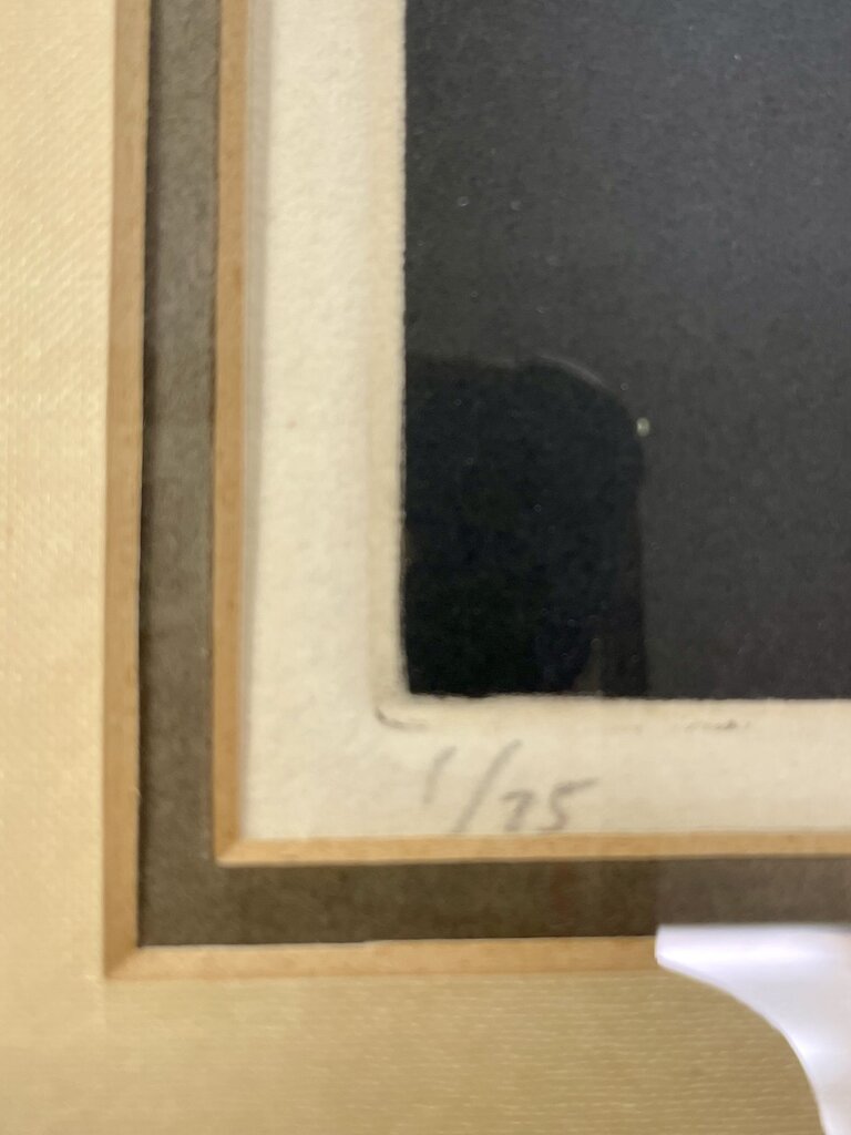 Tomoe Yokoi Mezzotint "Tree and Butterfly"