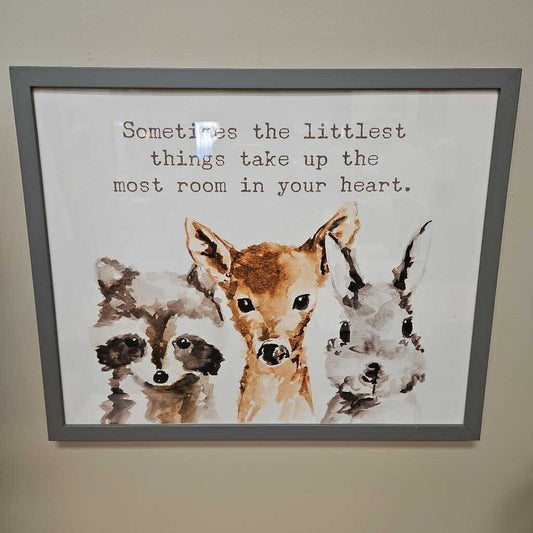 "Littlest Things" Watercolor Framed Print