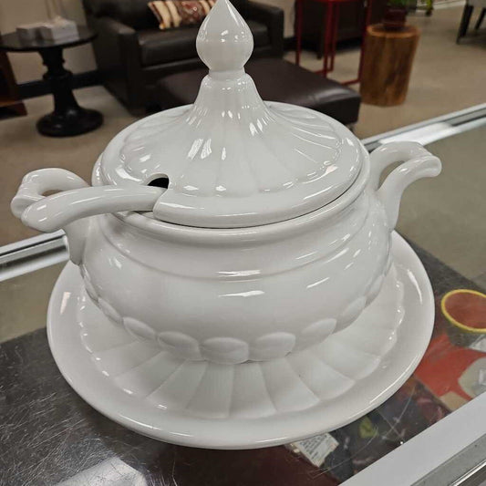 Italian Porcelain Soup Tureen 4 Piece