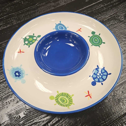 TAG Summer Turtle Chip And Dip Platter