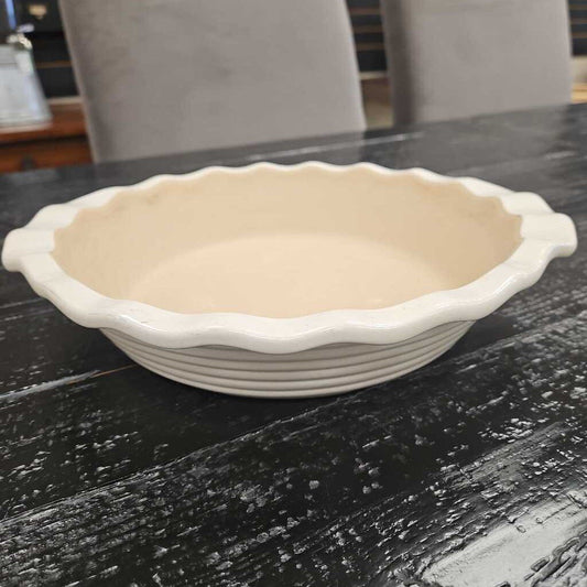 Vintage Pampered Chef Pie Dish with Crimped Edge