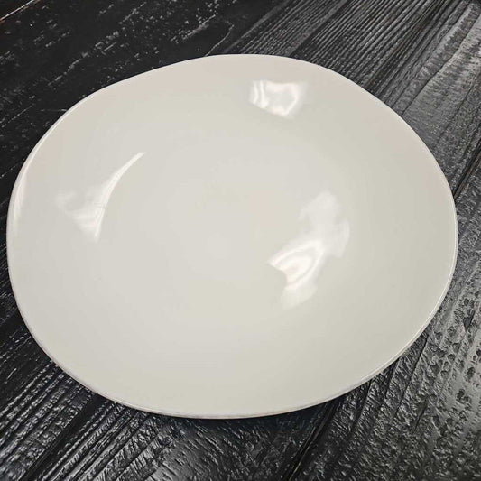 Marin White Stoneware Dinner Plate Set of 8