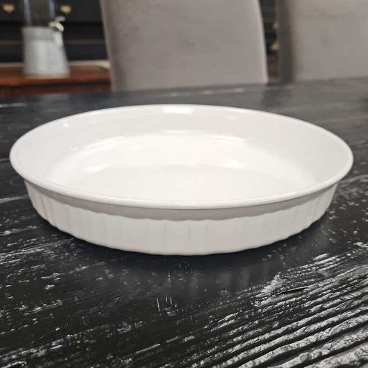 French White Quiche Tart Pie Pan