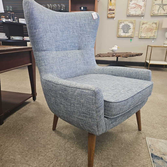 West Elm Erik Chair - Tweed Upholstered