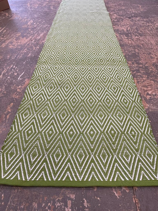 Dash & Albert Handwoven Chartreuse Runner Rug