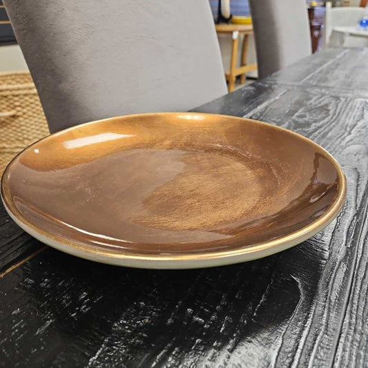 Glazed Ceramic Dinner Plate