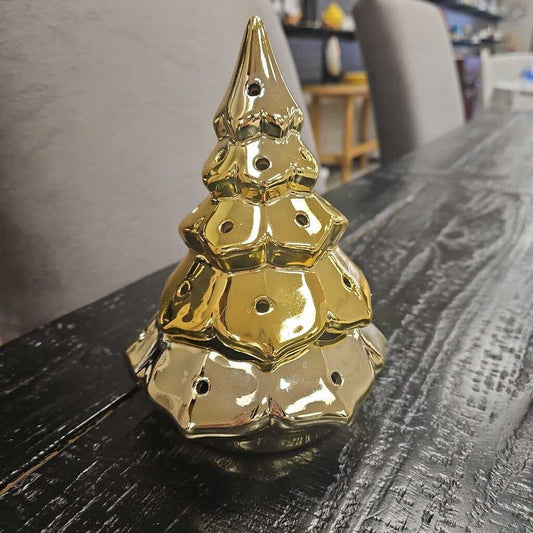 Gold Christmas Tree Votive