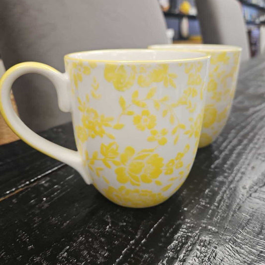 Sur La Table Floral Mugs - Set of 2