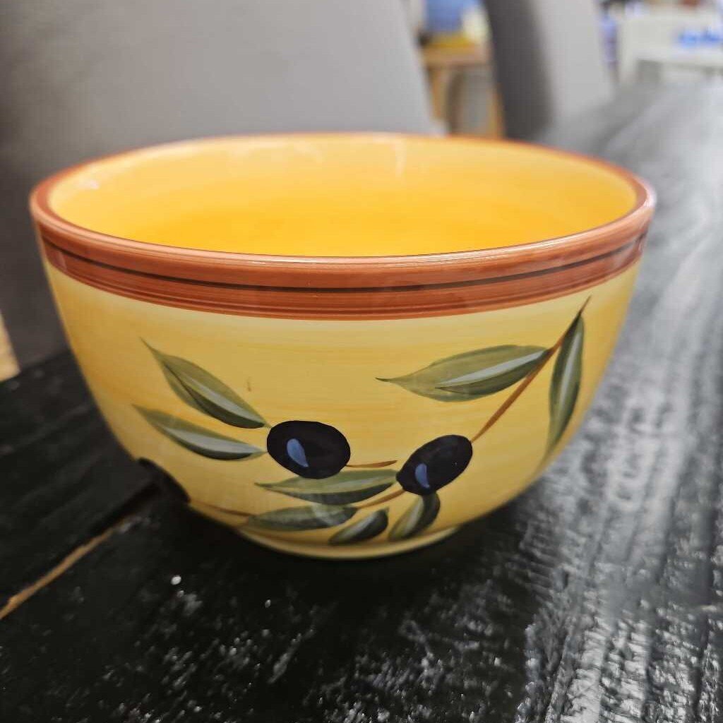 222 Fifth Late Harvest Olives Soup Bowl