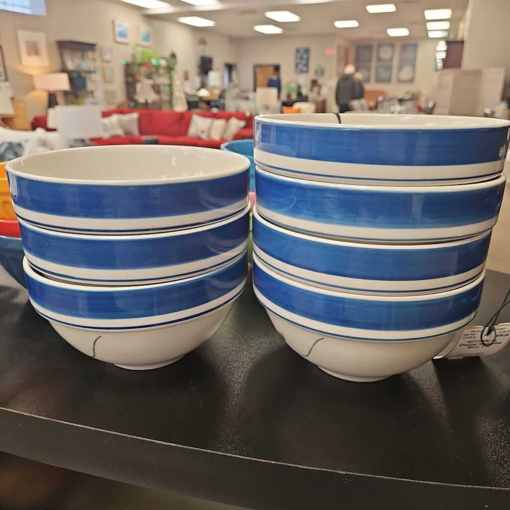 LL Bean Blueberry Bowls - Set of 7