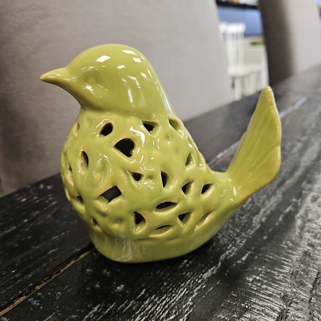 Glazed Ceramic Bird Potpourri Infuser with Sachel