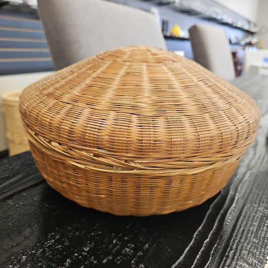 Wicker Basket with Lid