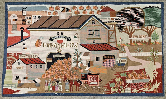 Hand Woven Wall Hanging "Pumpkin Hollow"