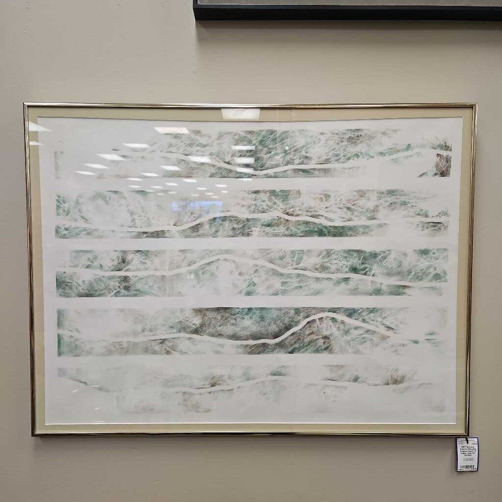 Suzanne Church Wheeling Original Pencil on Paper Wall Art