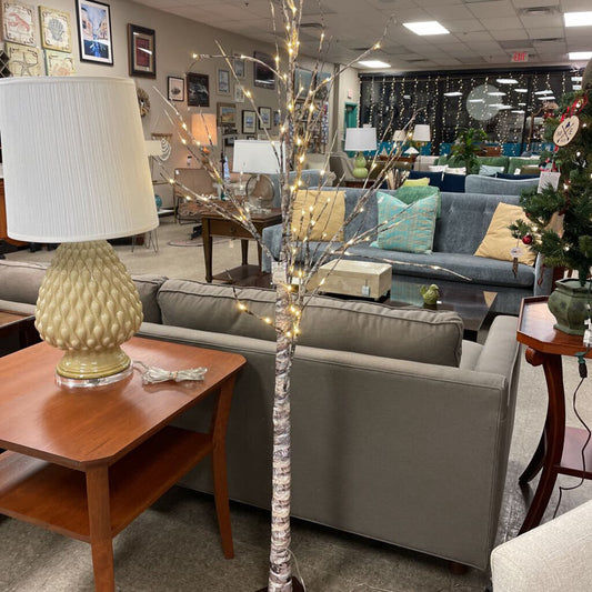 Outdoor LED Lighted Birch Tree