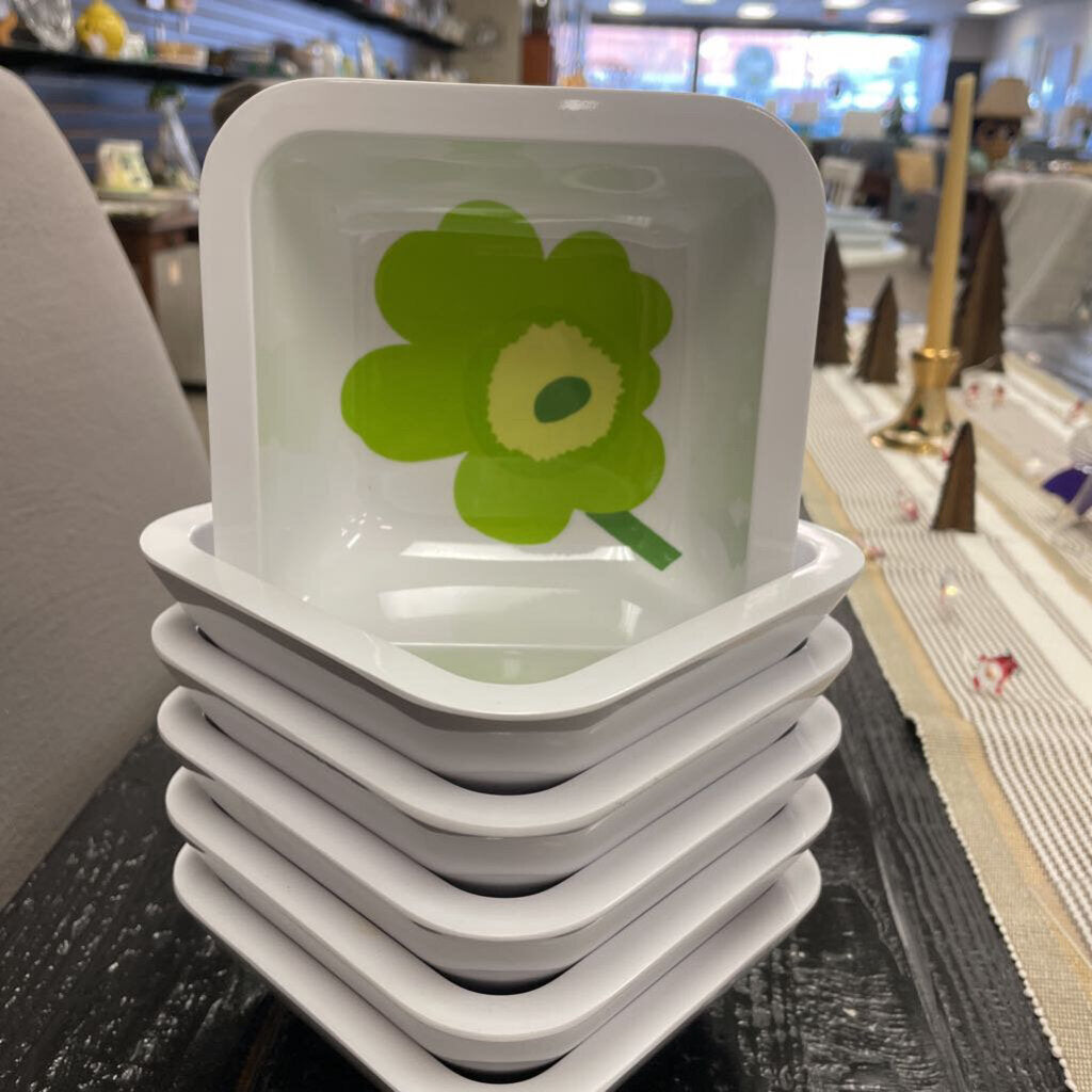 Marimekko by ZAK! Designs Unikko pattern melamine bowl, set of 6