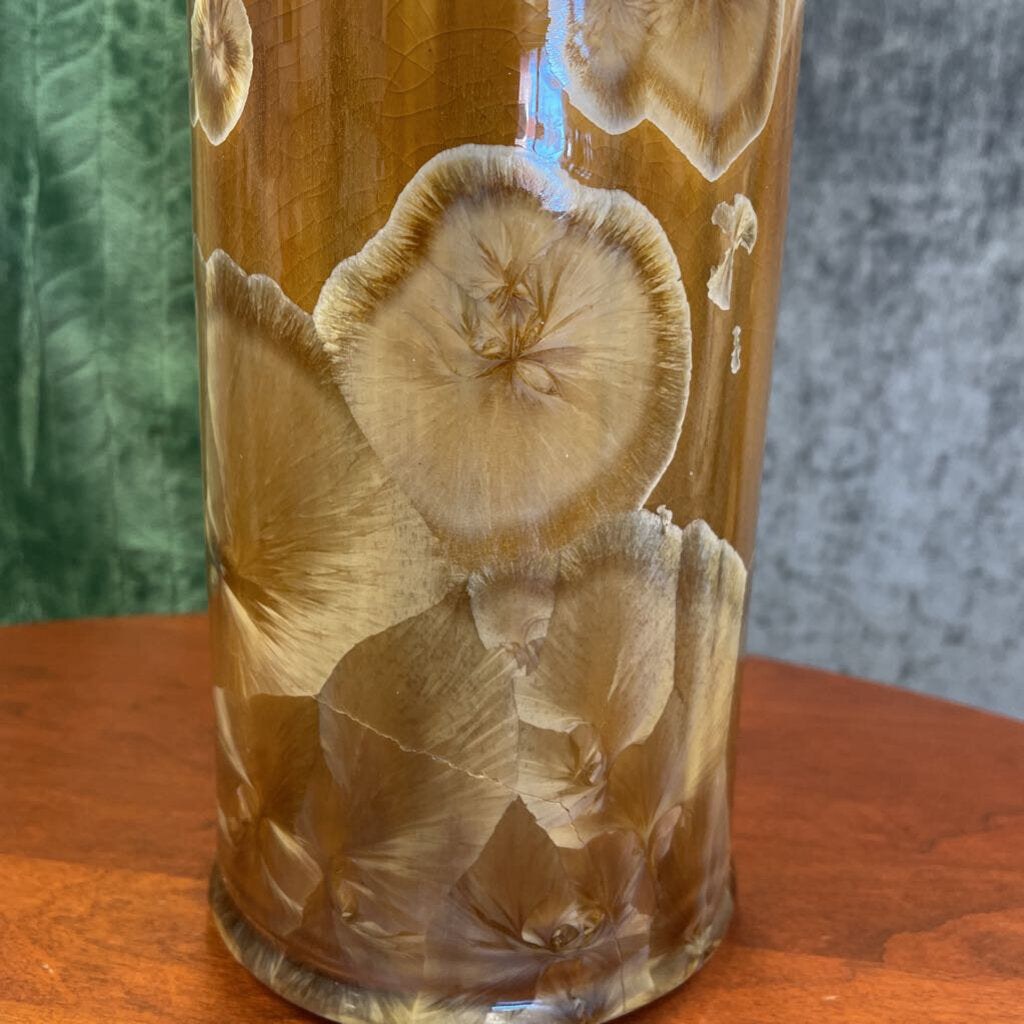 Bill Campbell Pottery Drip Glaze Vase