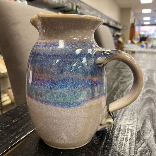 Stoneware Handmade Glazed Pitcher Drip Glaze