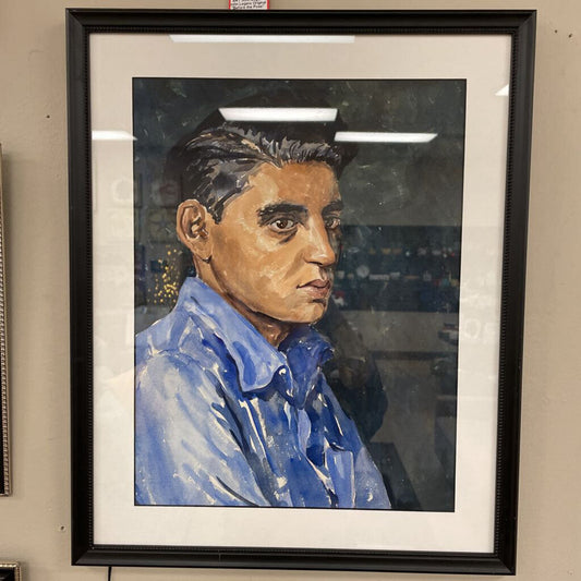 Alice Harmon Kirkpatrick Shaw "Young Man" Watercolor, signed