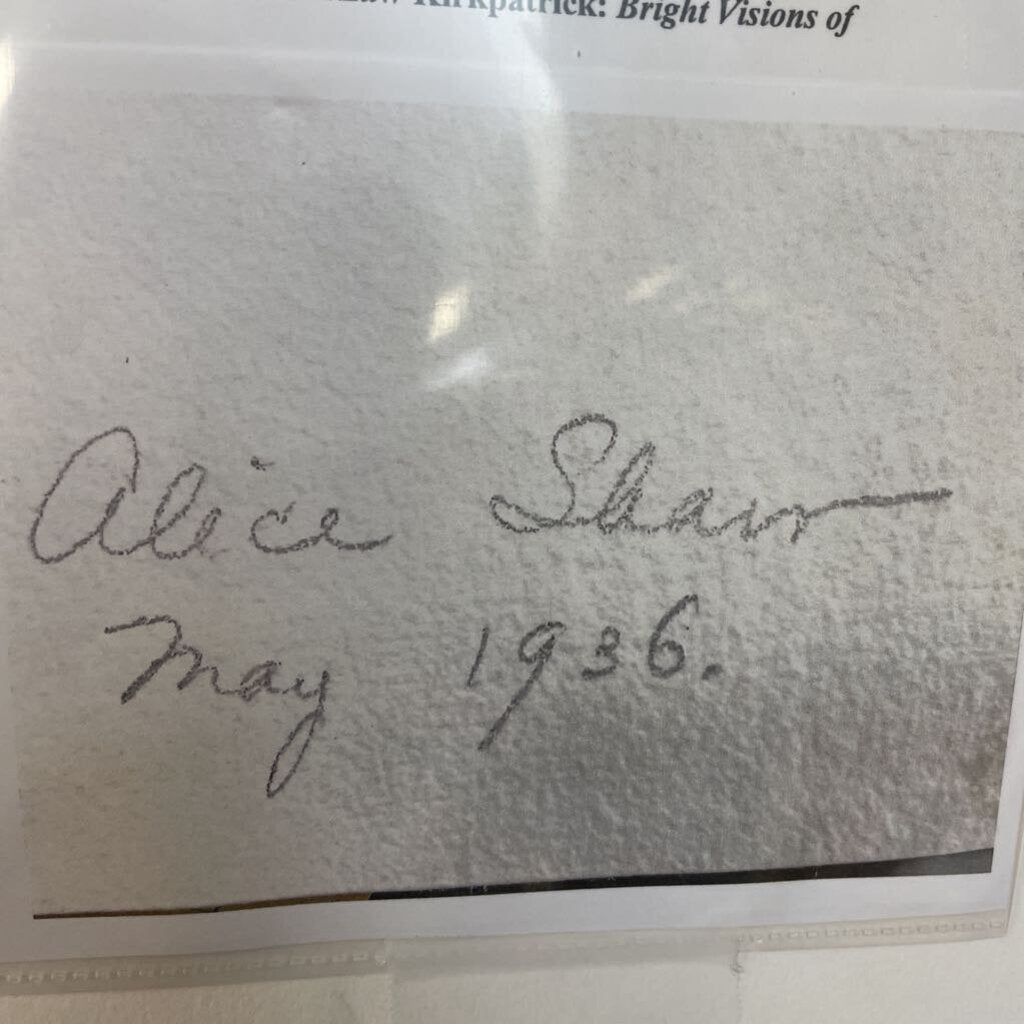 Alice Harmon Kirkpatrick Shaw "Young Man" Watercolor, signed