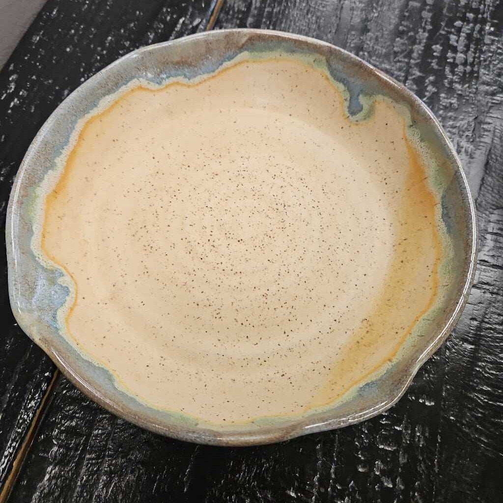 Stoneware Pottery Dish and Bowl