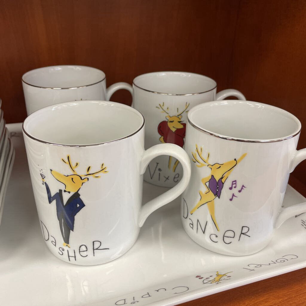Pottery Barn Reindeer Serving Set
